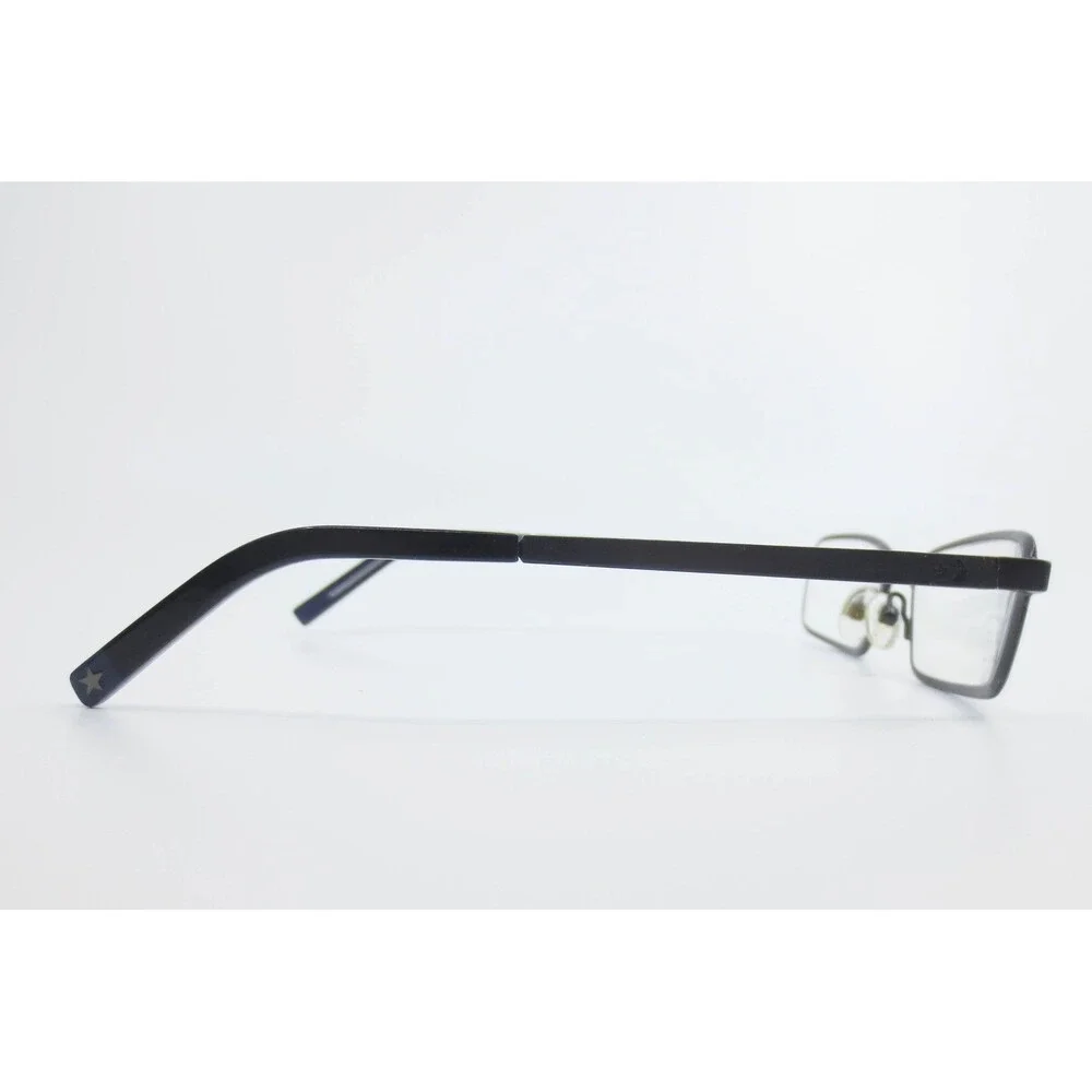 Converse Backlot Charcoal Eyeglasses Frames Rectangular Matte Gray Blue 135mm